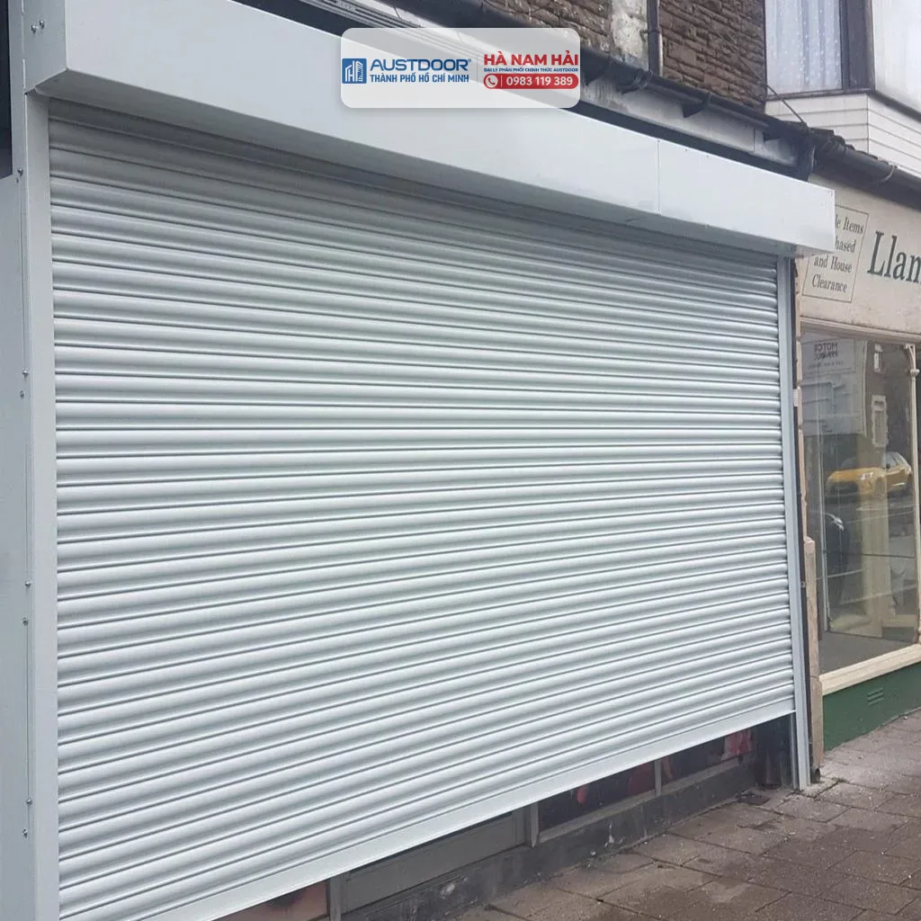 Electric Steel Shopfront Roller Shutter | Britannia Retail — Britannia Retail