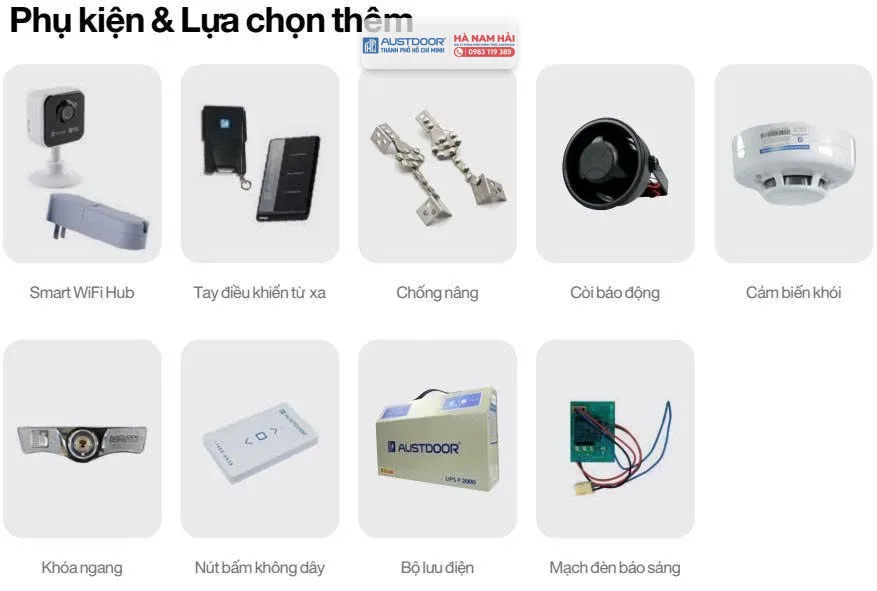 CẢM BIẾN KHÓI, CÒI BÁO ĐỘNG VÀ SENSOR HỒNG NGOẠI AUSTDOOR 